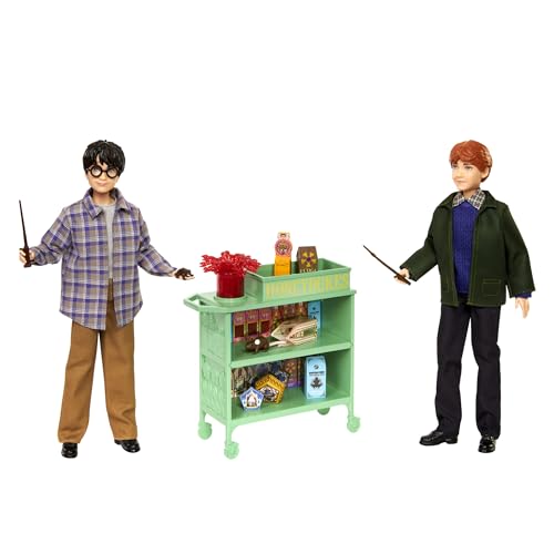 Detalle de Mattel HND79 Harry y Ron Hogwarts Express 🎉 Muñecos con Accesorios