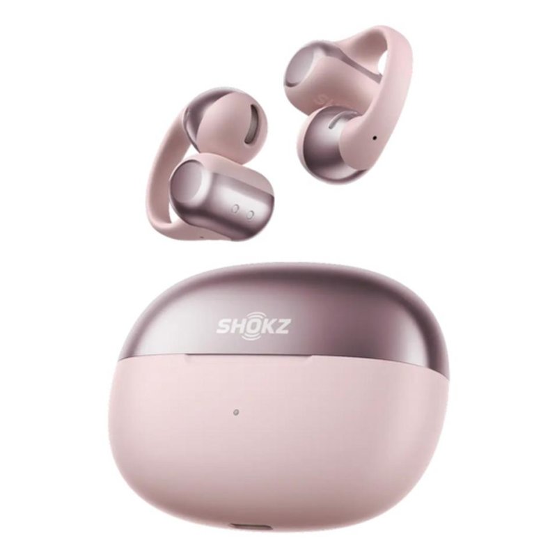 Detalle 2 de Shokz OpenDots ONE: auriculares inalámbricos open-ear (rosa) para diario y deporte, IP54