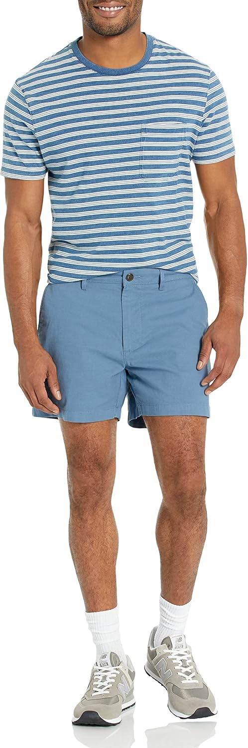 Thumbnail 3 de Amazon Essentials Herren Slim-Fit Stretch-Chinoshorts ohne Bundfalten, 13 cm (leichte Oxford-Baumwolle)