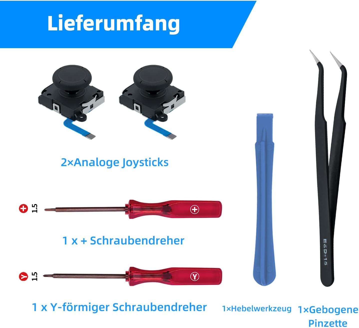 Thumbnail 4 de Tolesum 3D Analog Joystick Reparatur-Set