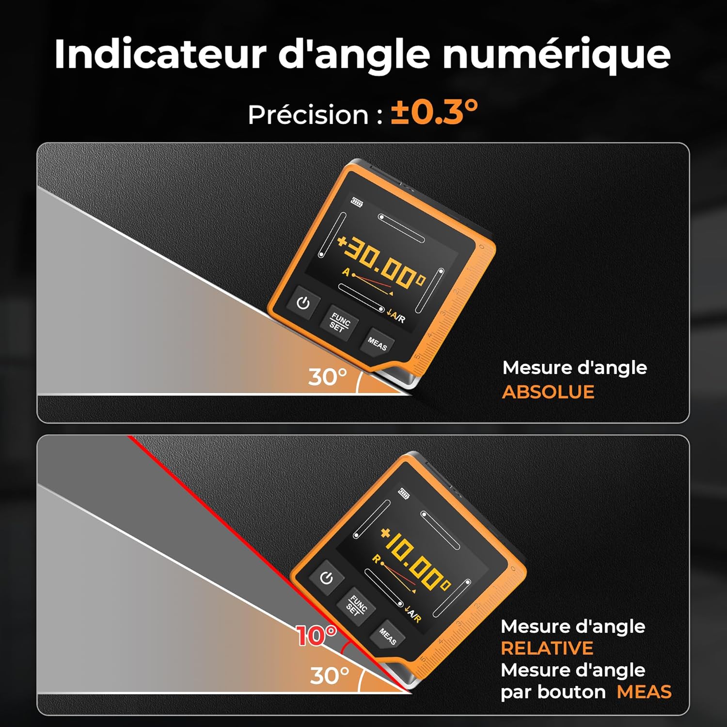 Thumbnail 4 de CIGMAN CD80 – Télémètre Laser 3-en-1, 80 m, écran LCD rétroéclairé, USB-C