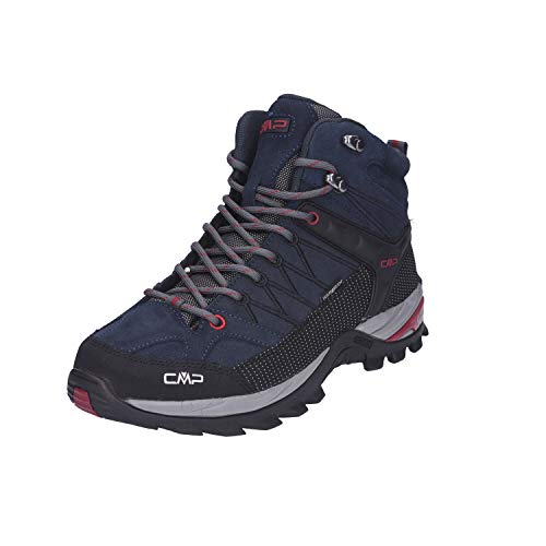 Detalle de CMP Rigel Mid Trekking Shoes Wp: Scarpe da trekking uomo, Asphalt-Syrah, 45 EU