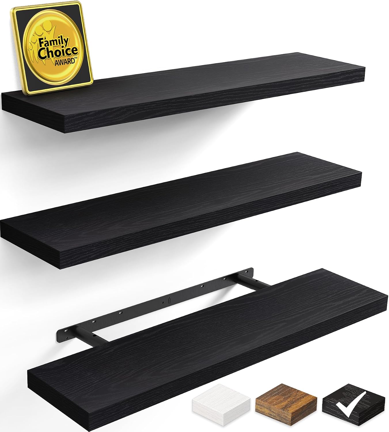 Detalle de BAYKA Floating Shelves, 35.4-Inch