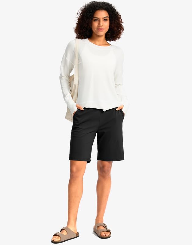 Thumbnail 5 de G Gradual Women's Bermuda Shorts, 9-Inch Inseam, High Waist, 3 Pockets