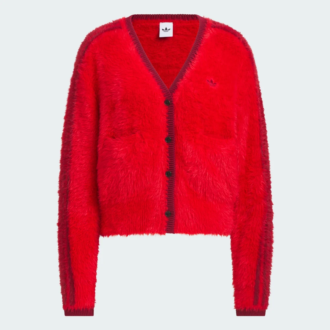 Thumbnail 3 de Chaqueta de punto Crafted de Adidas, roja