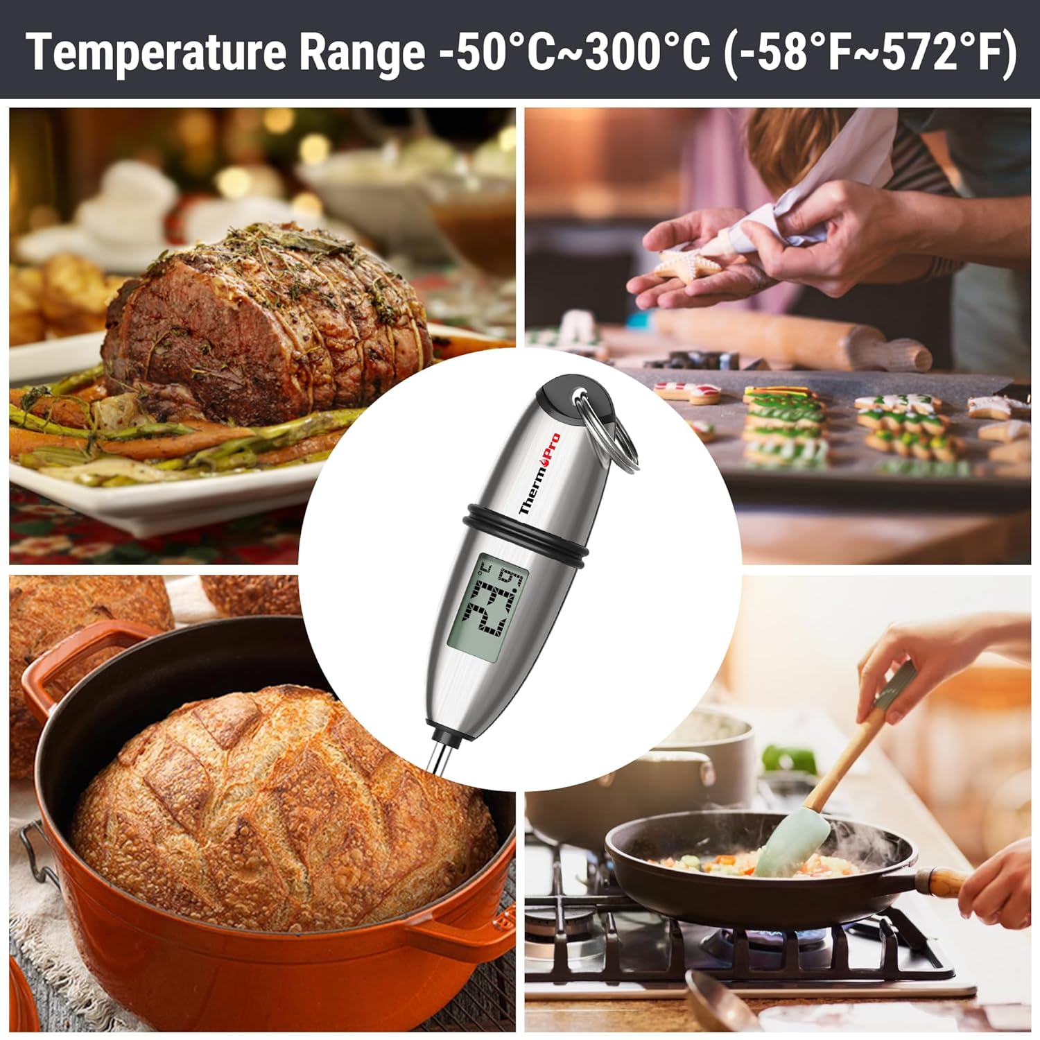 Thumbnail 5 de ThermoPro TP02S digitales Bratenthermometer 13,5 cm