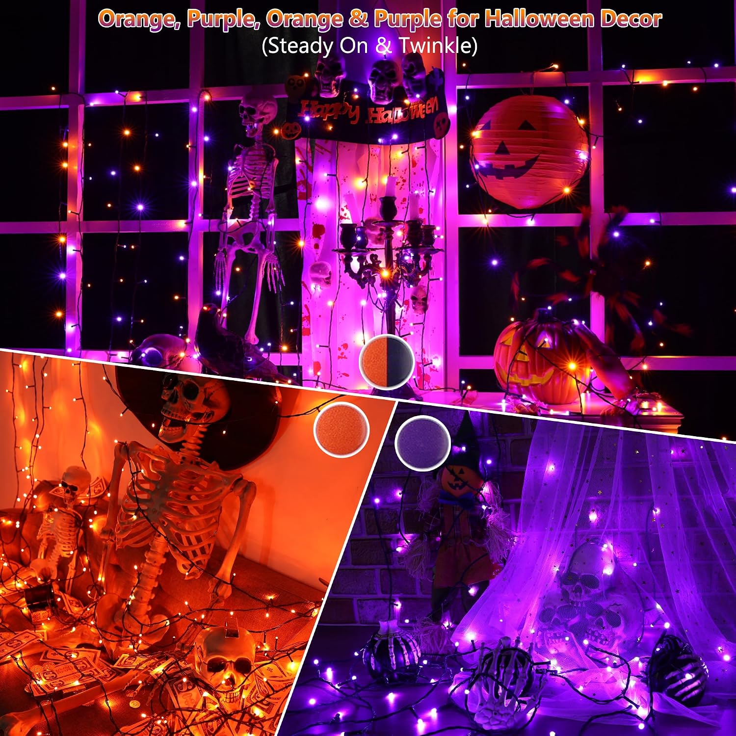 Thumbnail 6 de iShabao RGB String Lights 164 ft
