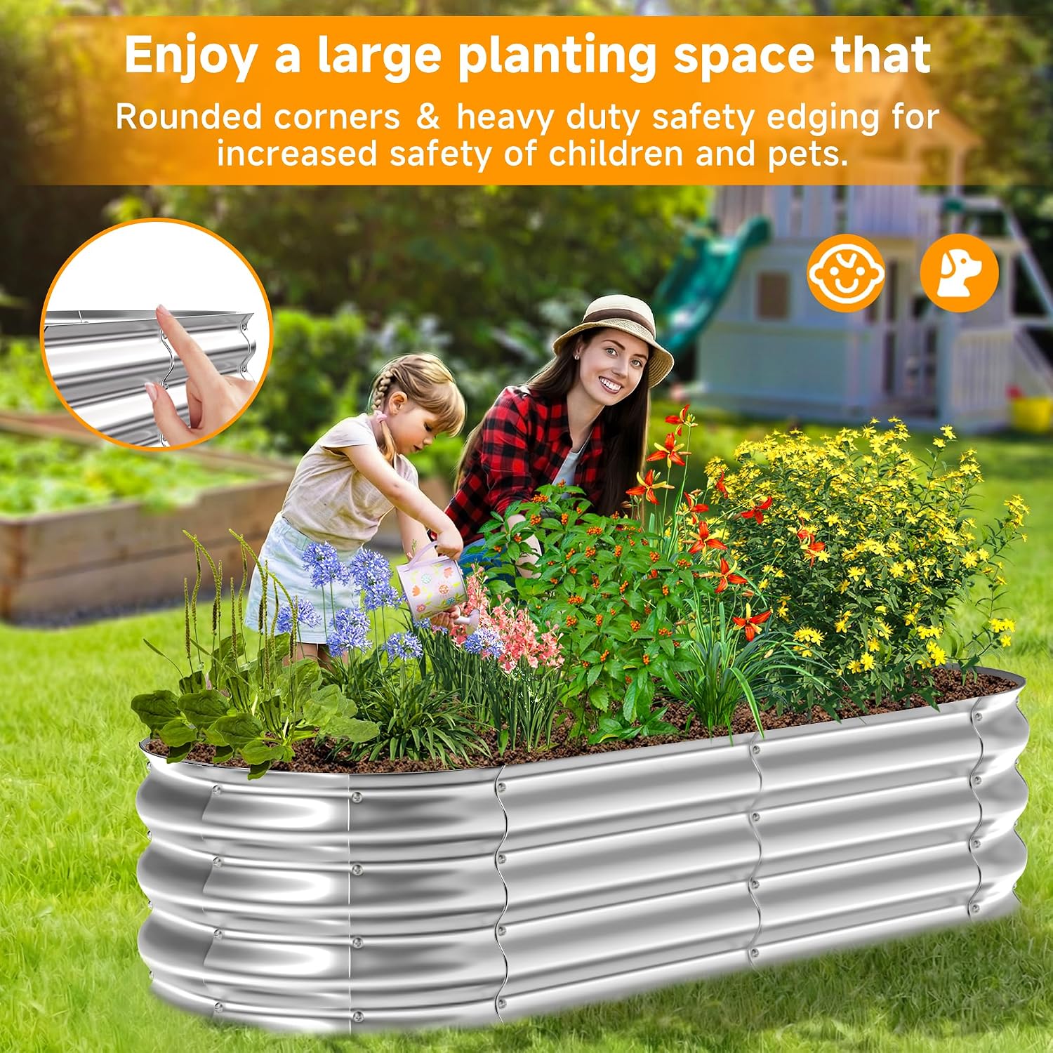 Detalle de GTSABWAY Raised Garden Bed, 4 x 2 x 1 ft