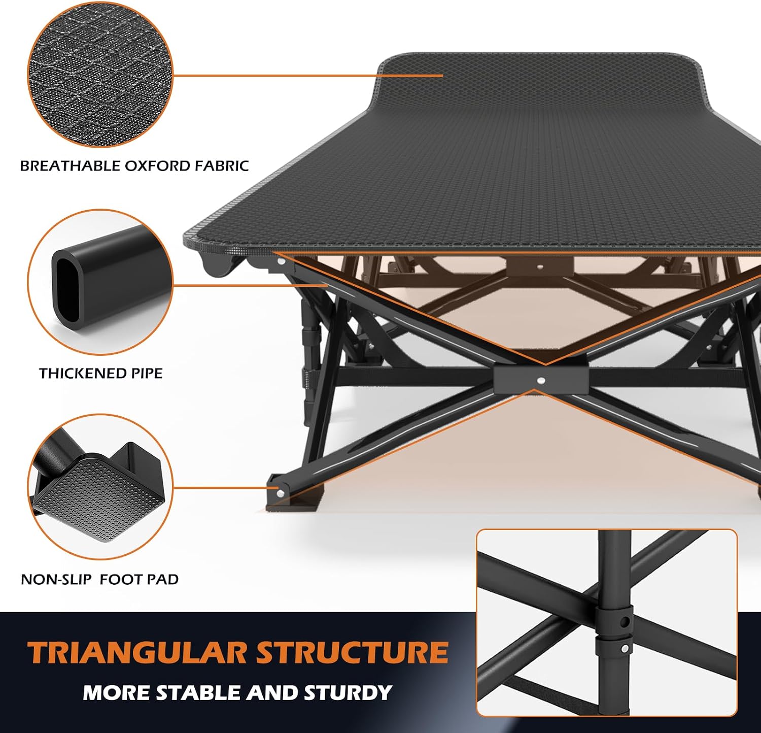 Thumbnail 3 de ATORPOK SHOP Camp Bed with Cushion