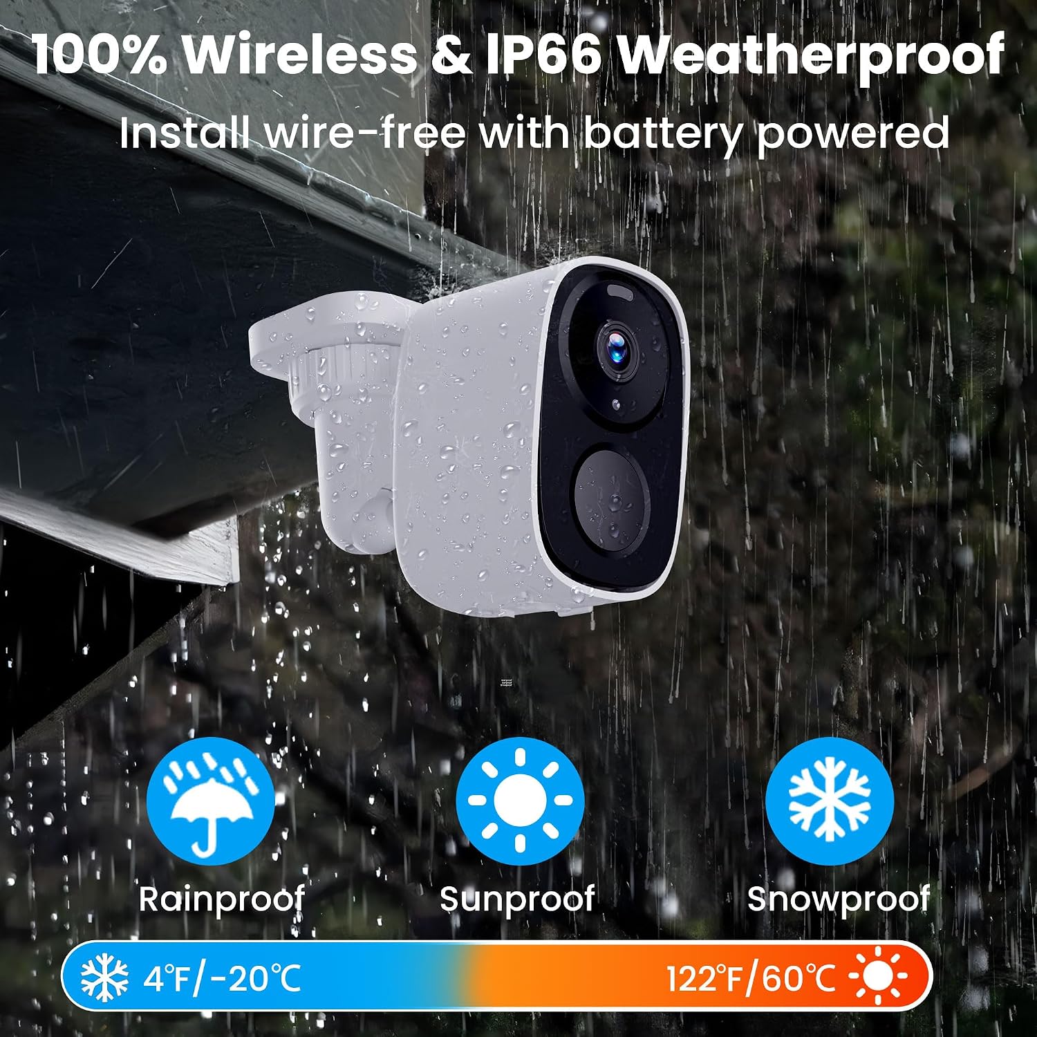 Thumbnail 5 de Wireless Outdoor Security Camera, 2K