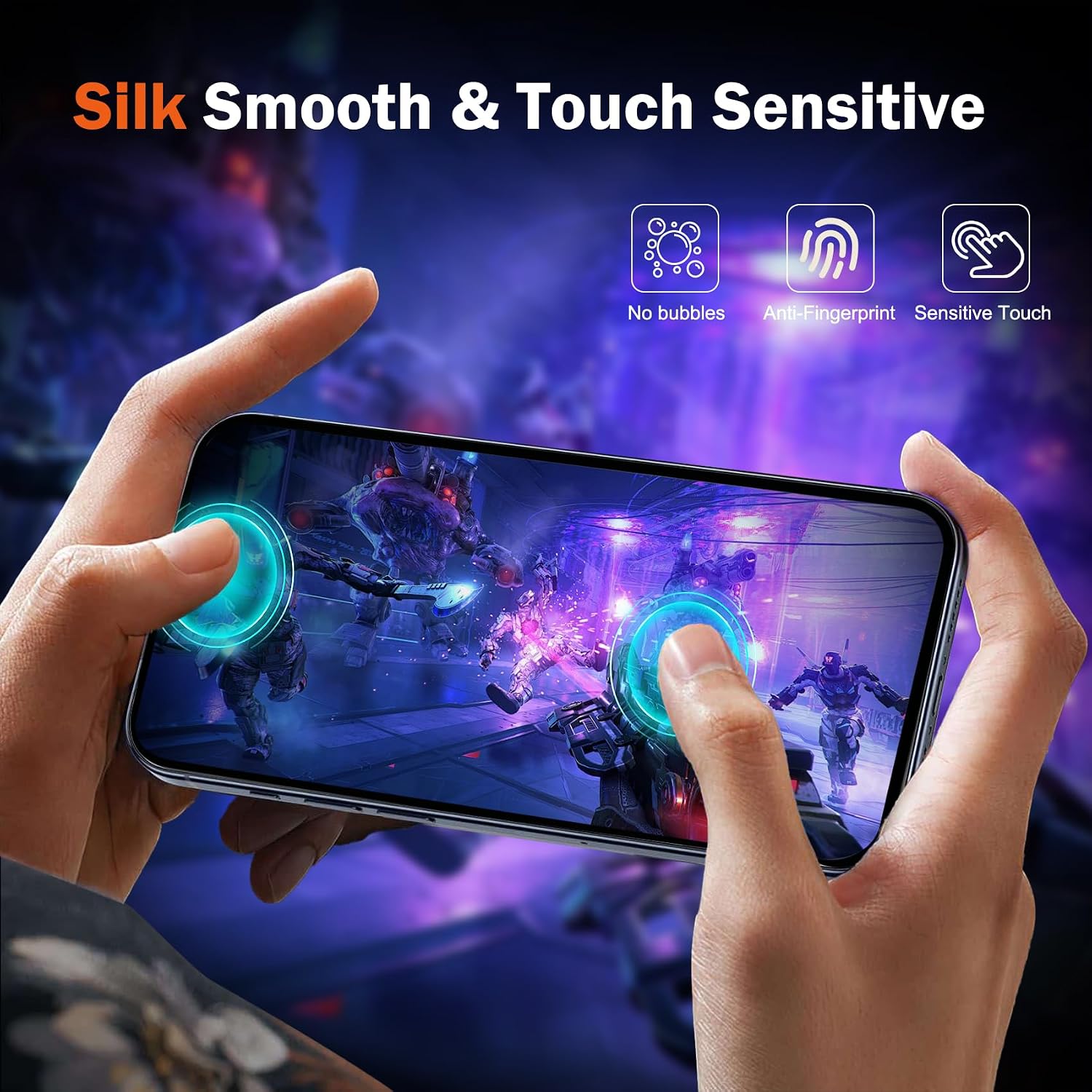 Thumbnail 5 de Ferilinso 18 Pro 6.3-Inch Matte Screen Protector for iPhone, 9H Tempered Glass
