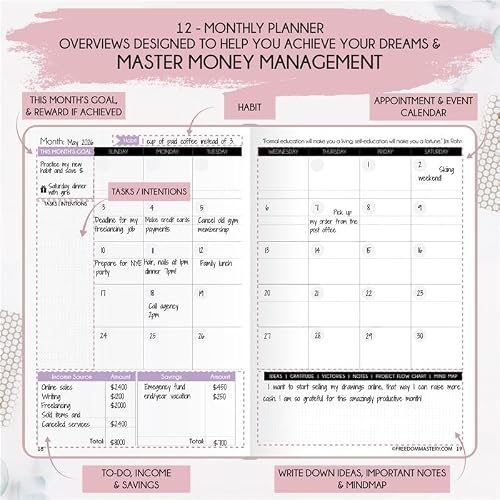 Thumbnail 4 de Budget Planner and Monthly Bill Organizer โ 12-Month Finance Planner ๐