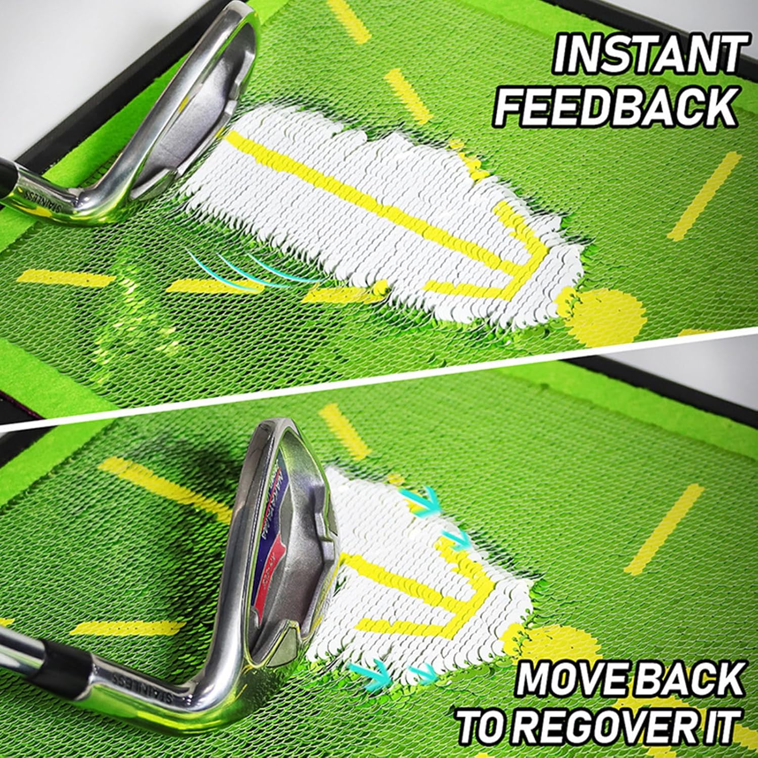 Thumbnail 1 de Hirabbi Golf Swing Mat 17.7in ⛳