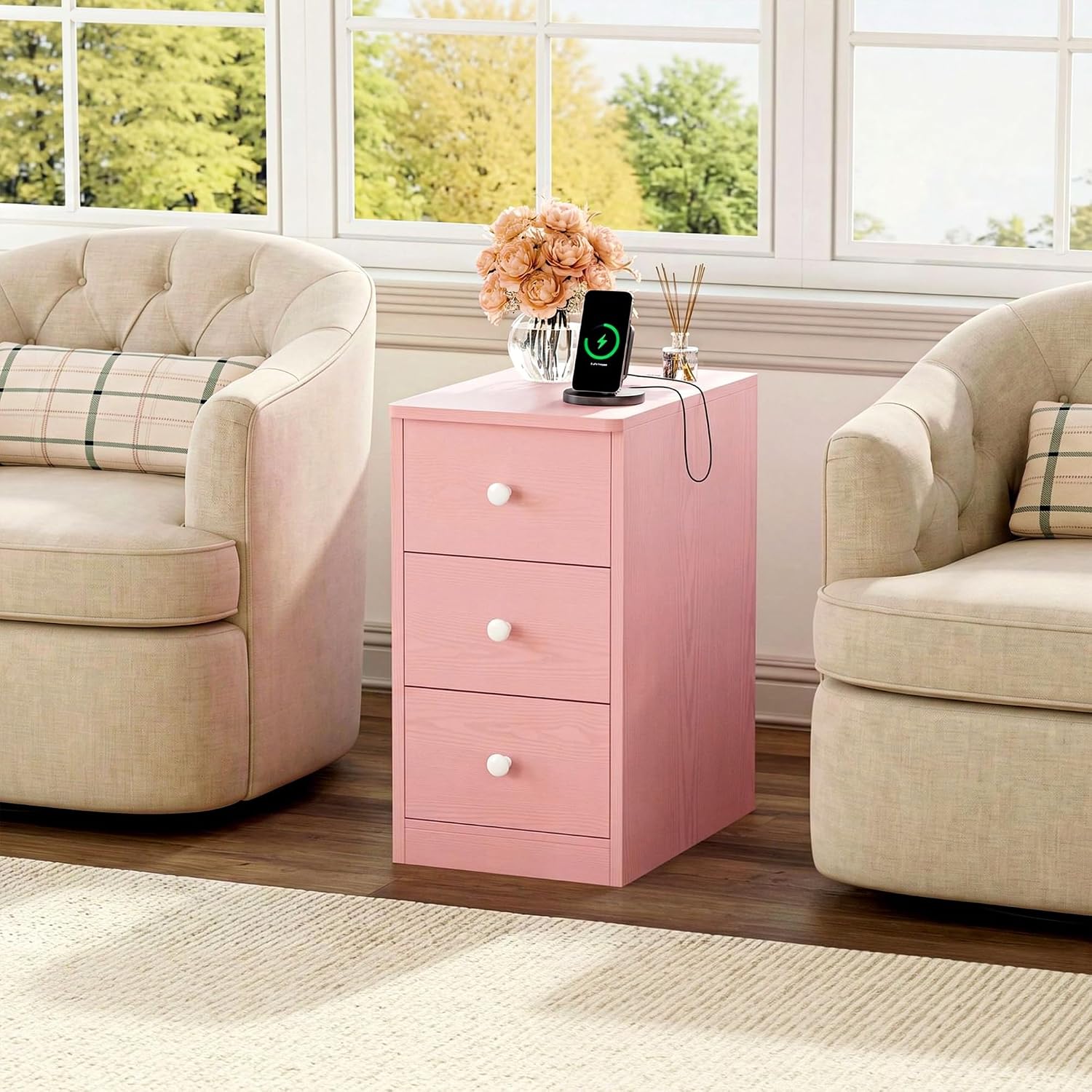 Thumbnail 6 de LIKIMIO Nightstand Pink