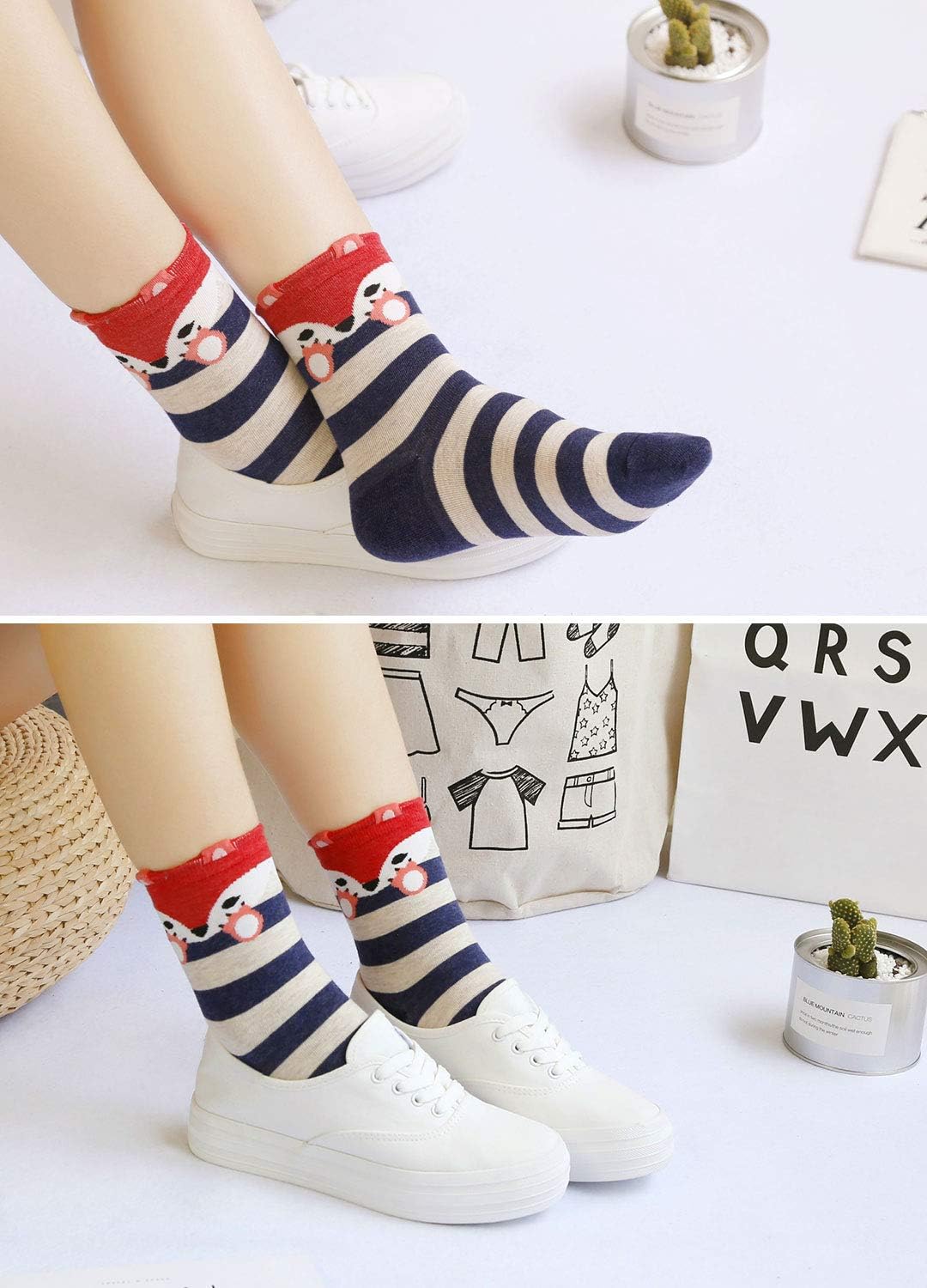 Thumbnail 5 de LOFIR Chaussettes fantaisie animaux 5 paires