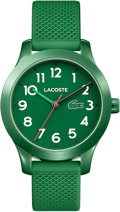 Detalle de Lacoste 2030001 reloj analógico niños 12.12, correa silicona verde