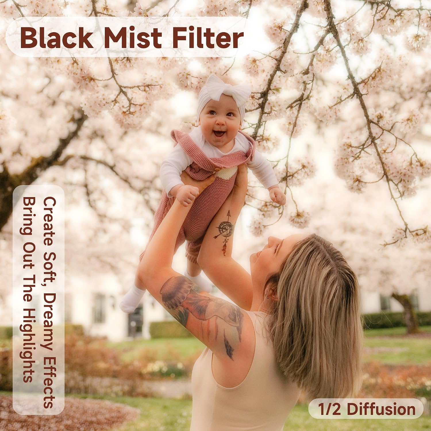 Thumbnail 1 de Walking Way 46mm 1/2 Pro Black Mist Filter (24-layer, nano-coated) soft focus promist lens filter