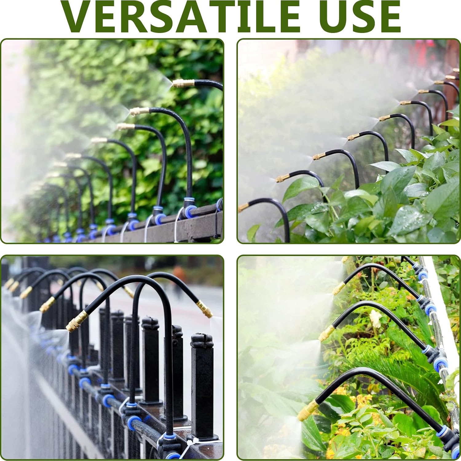 Thumbnail 6 de 164FT/50M Irrigation System Kit Automatic Drip Irrigation with 202PCS Tubing & Accessories