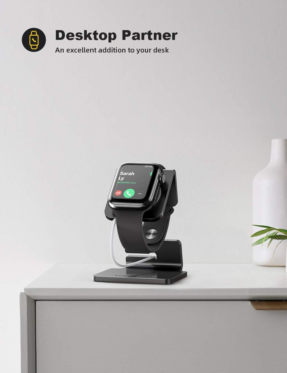 Detalle 2 de Lamicall Stand for Apple Watch 49mm docking stand