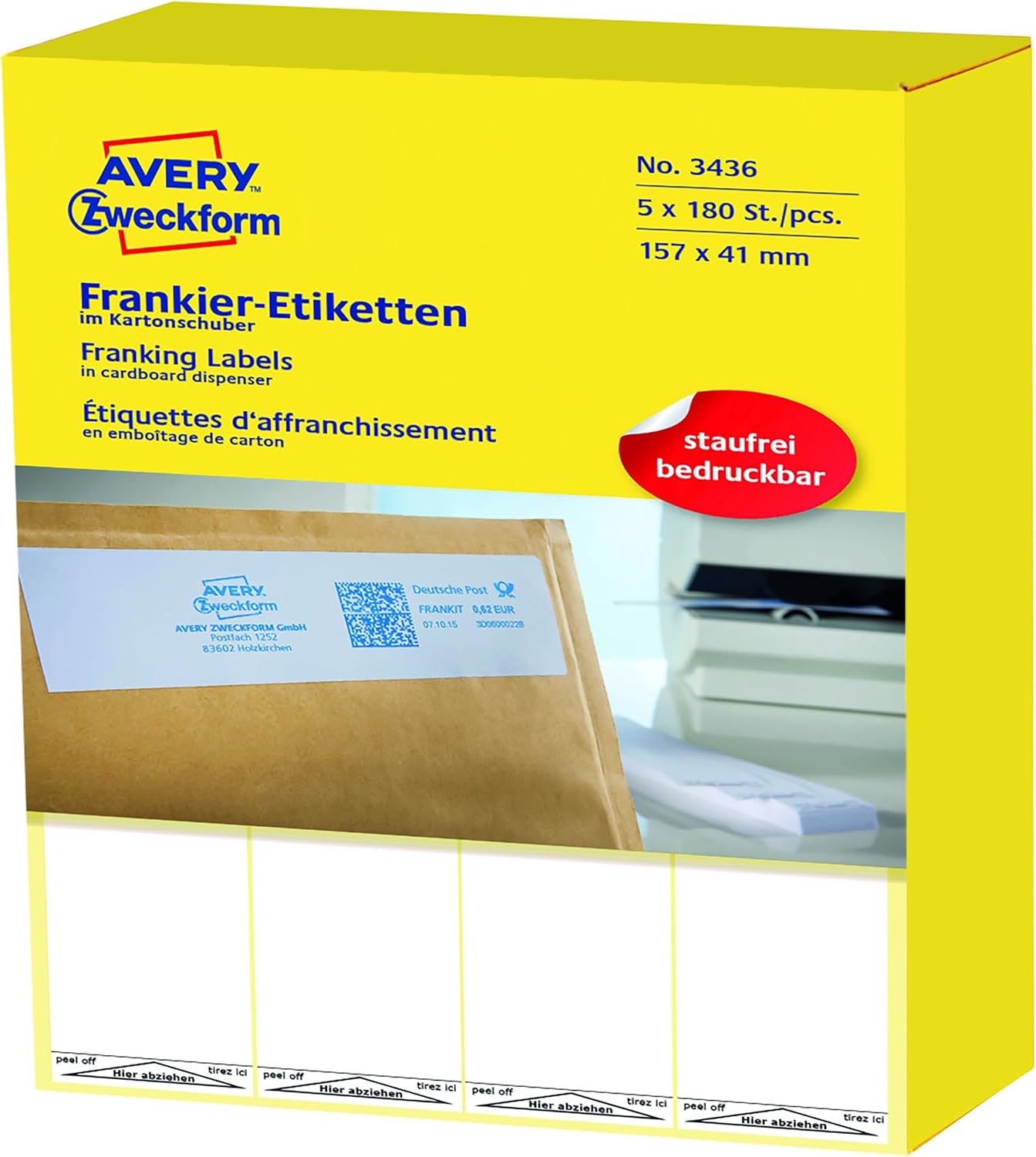 Thumbnail 5 de AVERY Zweckform 3441 Frankier-Etiketten 128x38