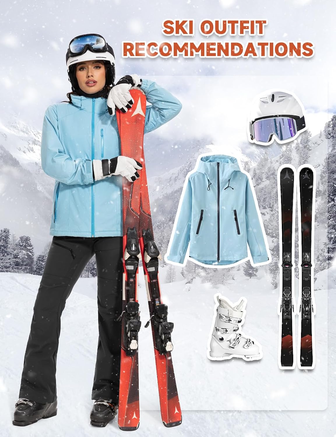 Thumbnail 6 de Hiauspor Women's Snow Pants Fleece-Lined
