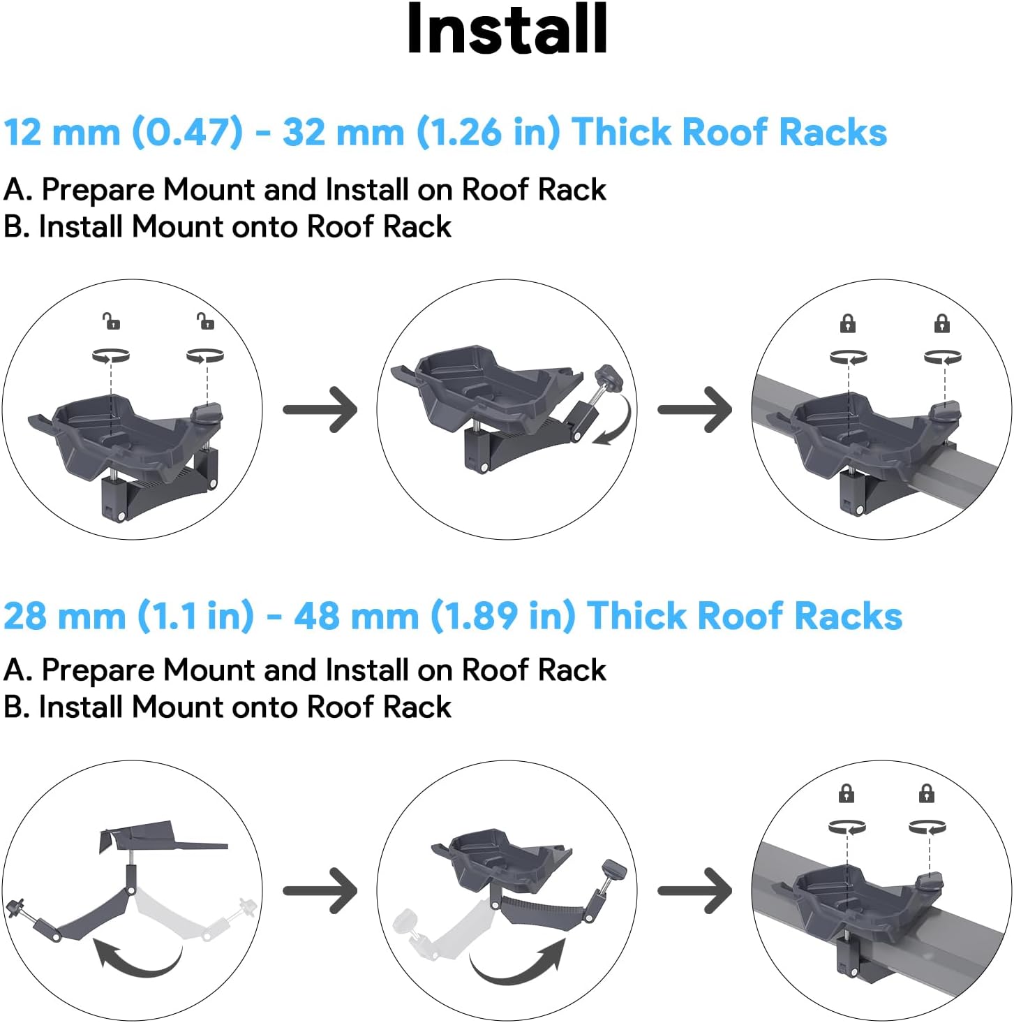 Thumbnail 3 de WXPSKY Starlink Mini Roof Rack Mount: Durable Aluminum Alloy RV & Roof Installation Solution