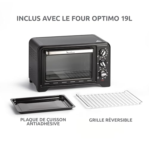 Detalle de Moulinex Four Optimo - Chaleur tournante 19 L Noir
