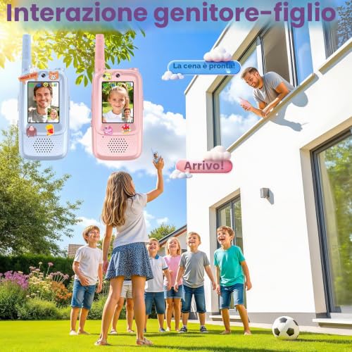 Detalle de Joynite Walkie Talkie Bambini Ricaricabili: videochiamate in movimento per i più piccoli