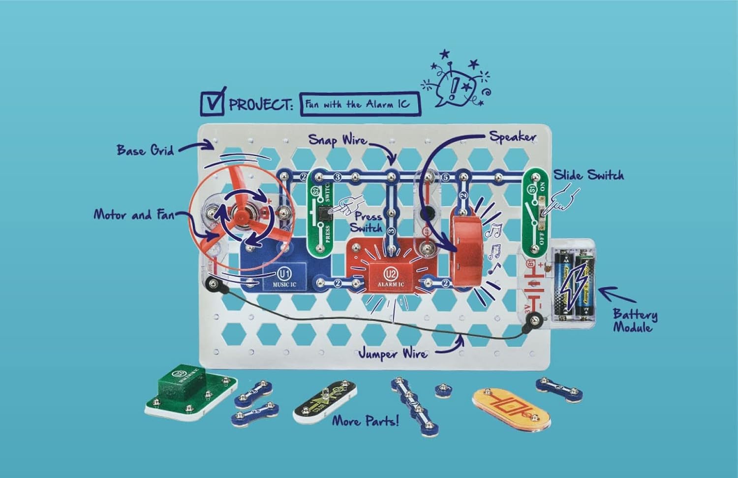 Thumbnail 2 de Elenco Snap Circuits Pro 500-in-1 Electronic Exploration Kit (500+ Projects)