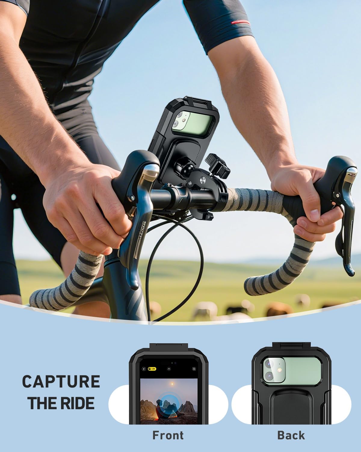 Detalle de LUROON Support Téléphone Vélo Moto 5.5-7.0