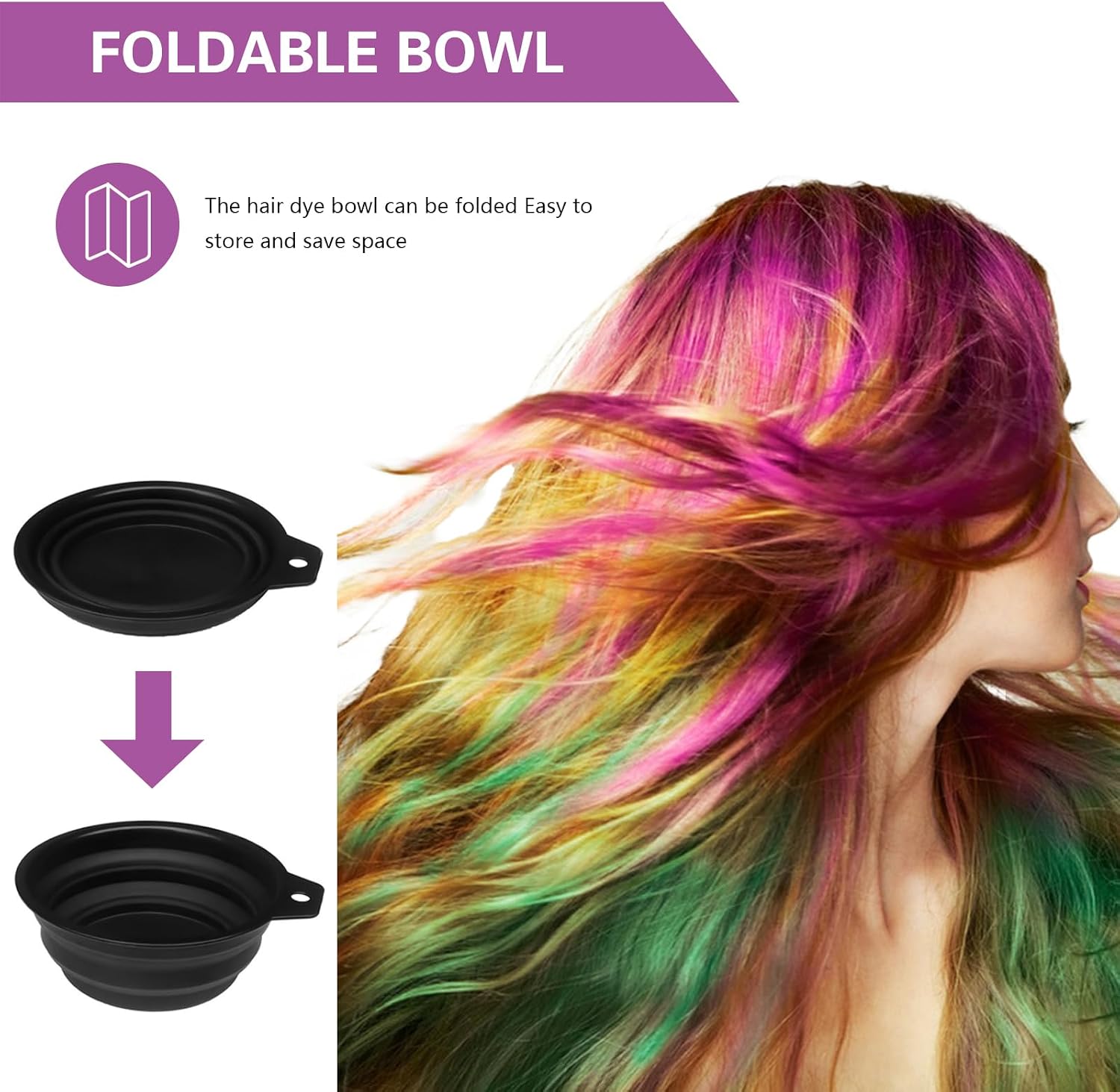 Detalle 2 de Kakveiai 19 Stück Haarfärbepinsel Set – DIY Salon Haarfärbemittel, Kopfhaut Massagebürste, Friseur Zubehör