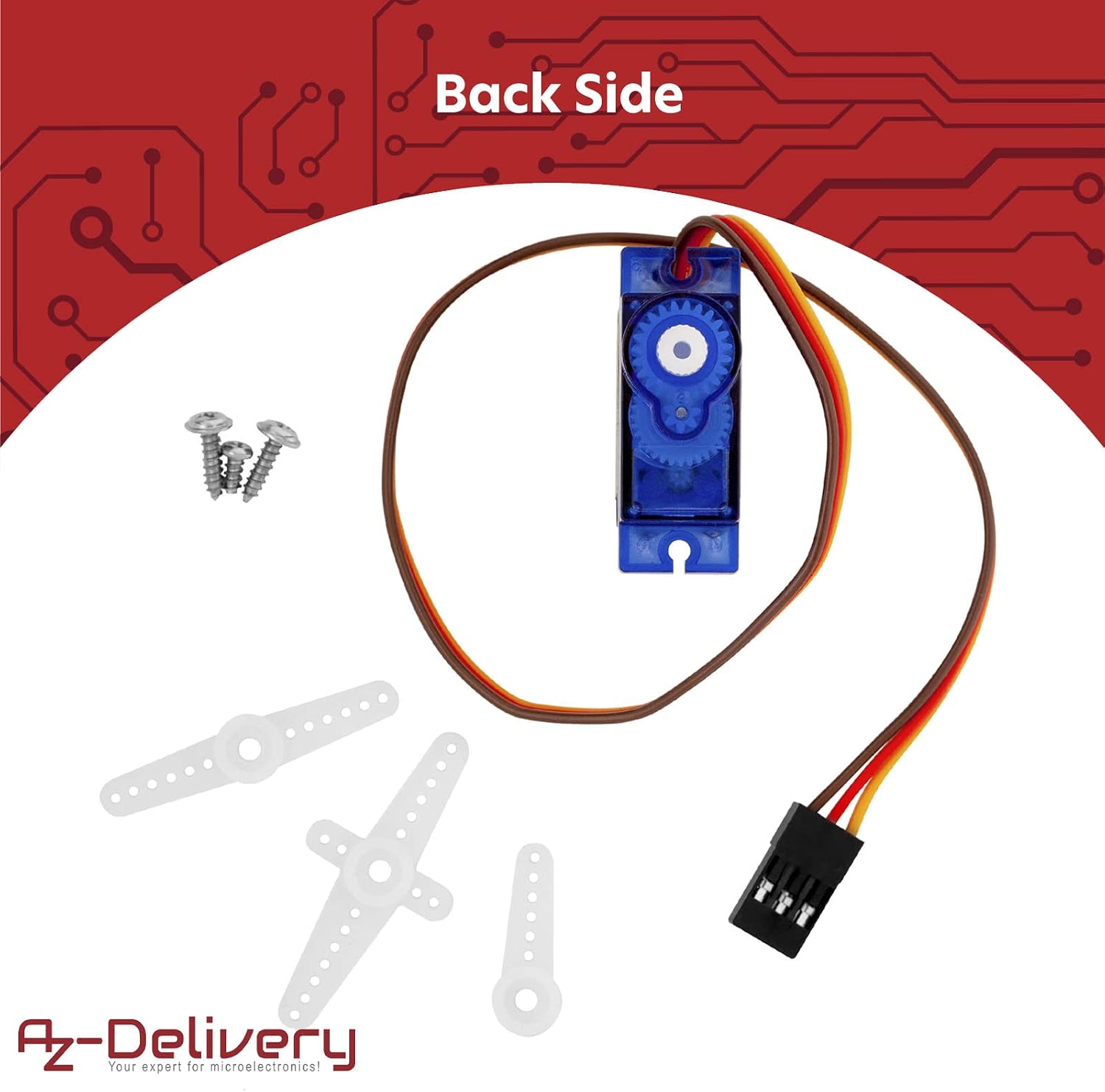 Detalle de AZDelivery 3 x Micro Servo compatibili SG90 9G per RC e Arduino, incl. e-book