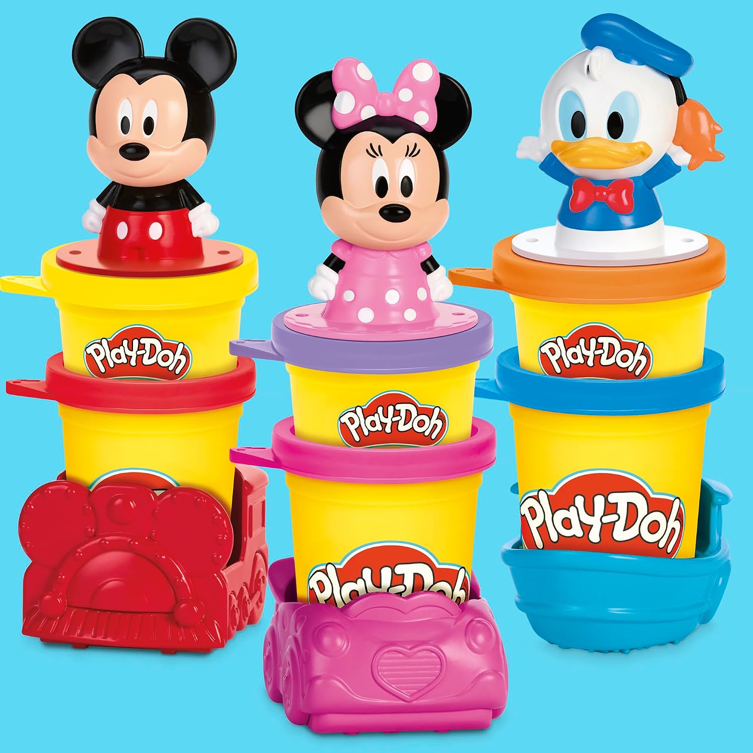 Detalle 2 de Play‑Doh Disney Junior set con 6 vasetti 3 stampini
