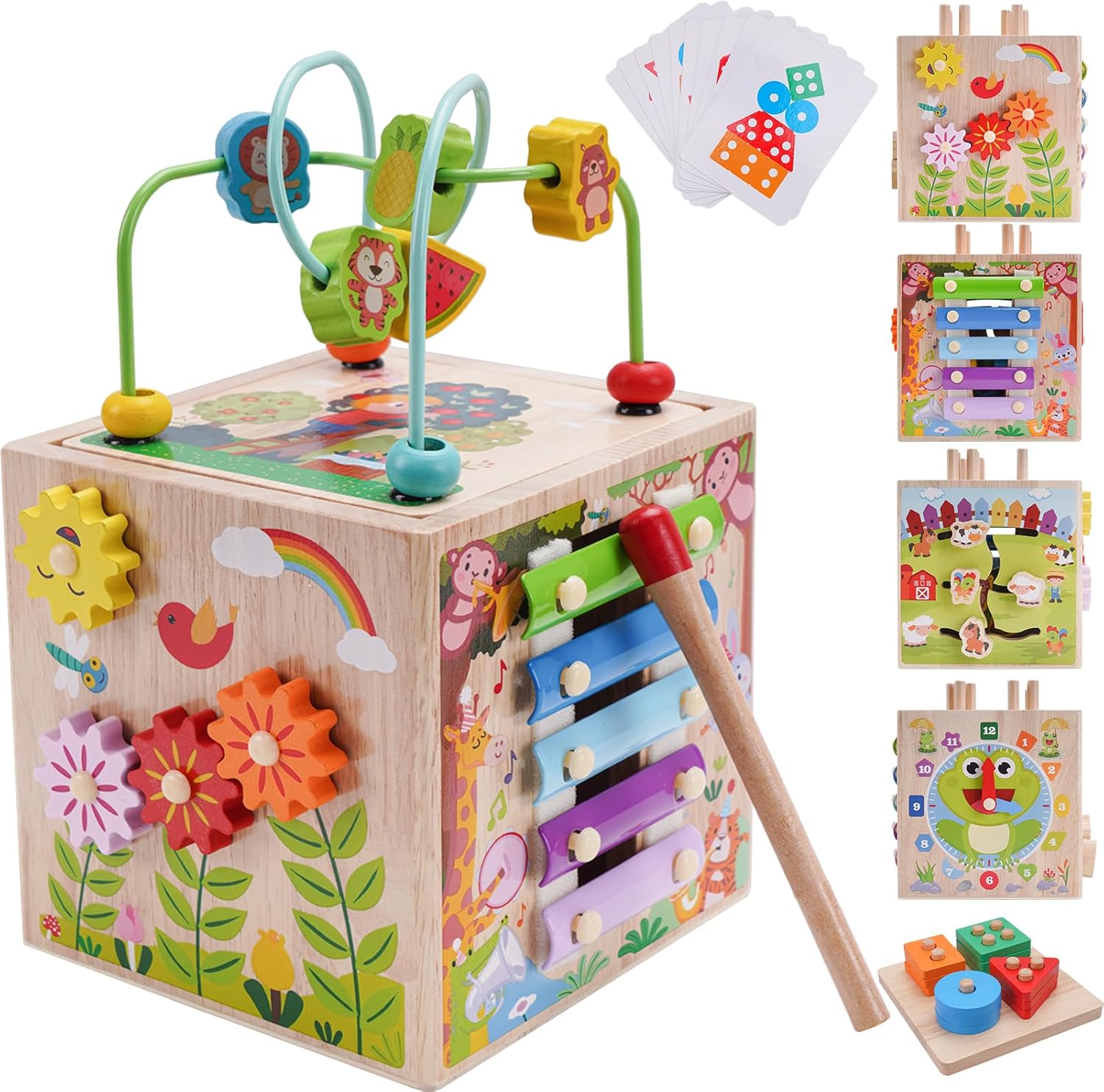 Detalle de KMTJT Montessori Motorikwürfel Spielzeug ab 1 Jahr