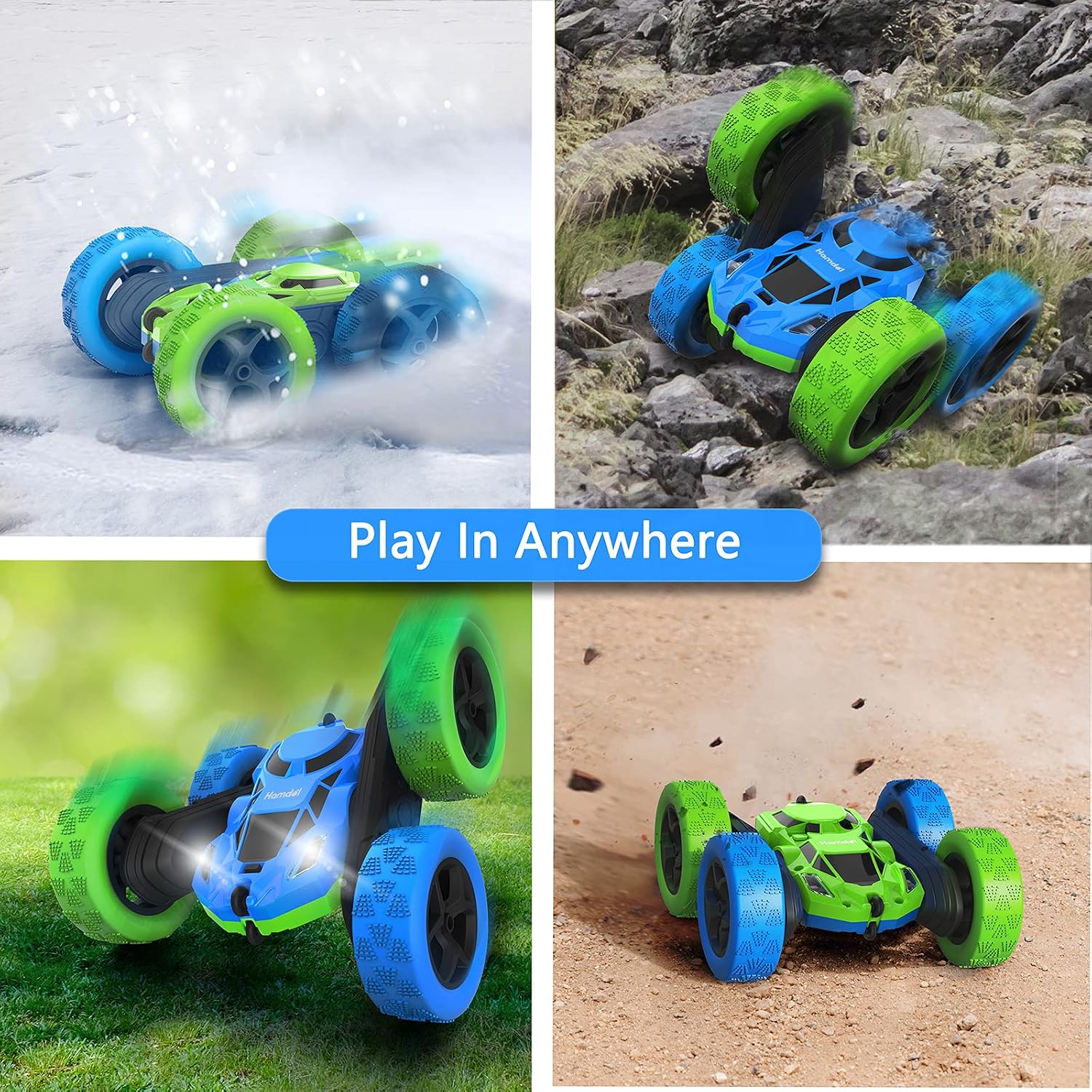 Thumbnail 5 de Hamdol Remote Control Car 4WD RC toy with 360° spins