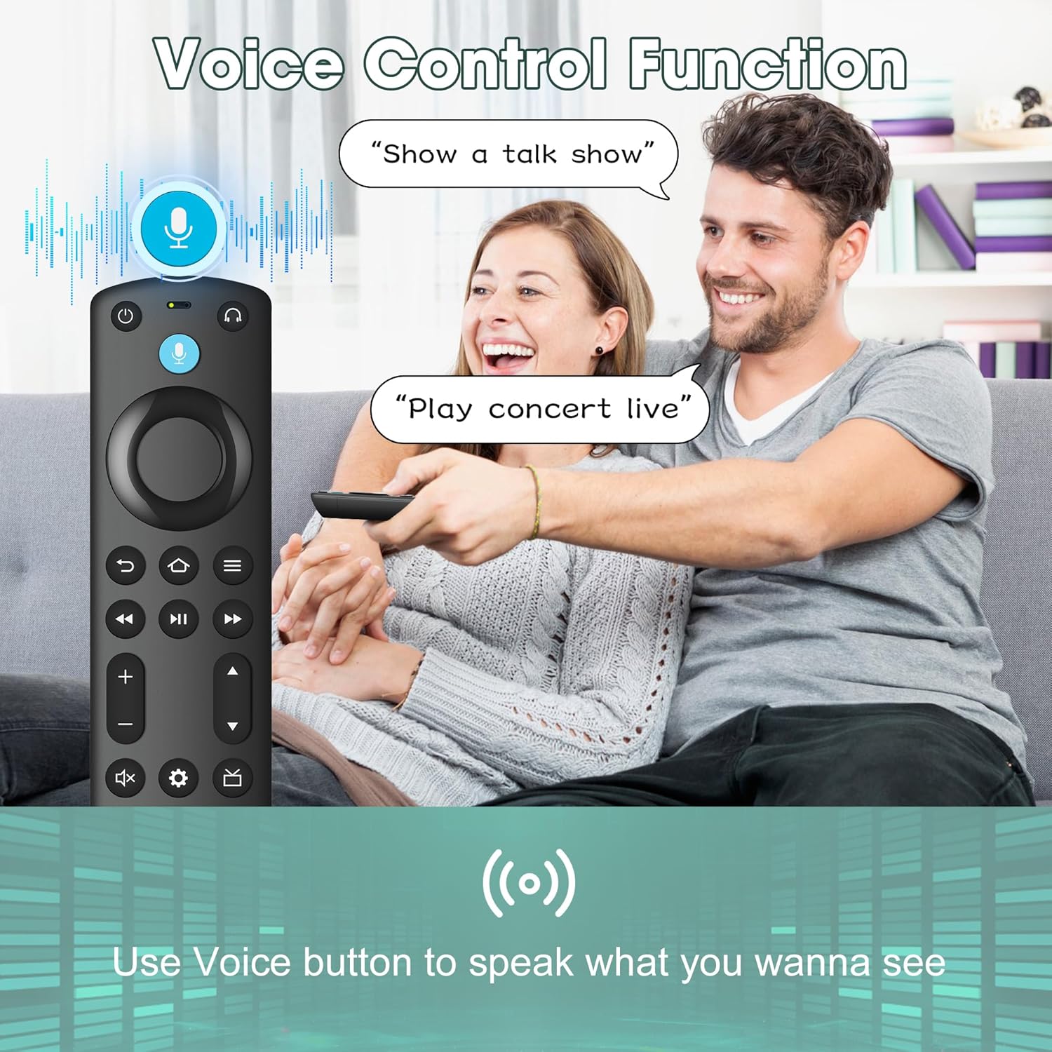 Thumbnail 3 de Replacement Remote Control for Insignia Fire TV Stick & Smart TV (Voice Search, Shortcuts, Headset Button) – TV Stick 2nd/3rd Gen & Cube