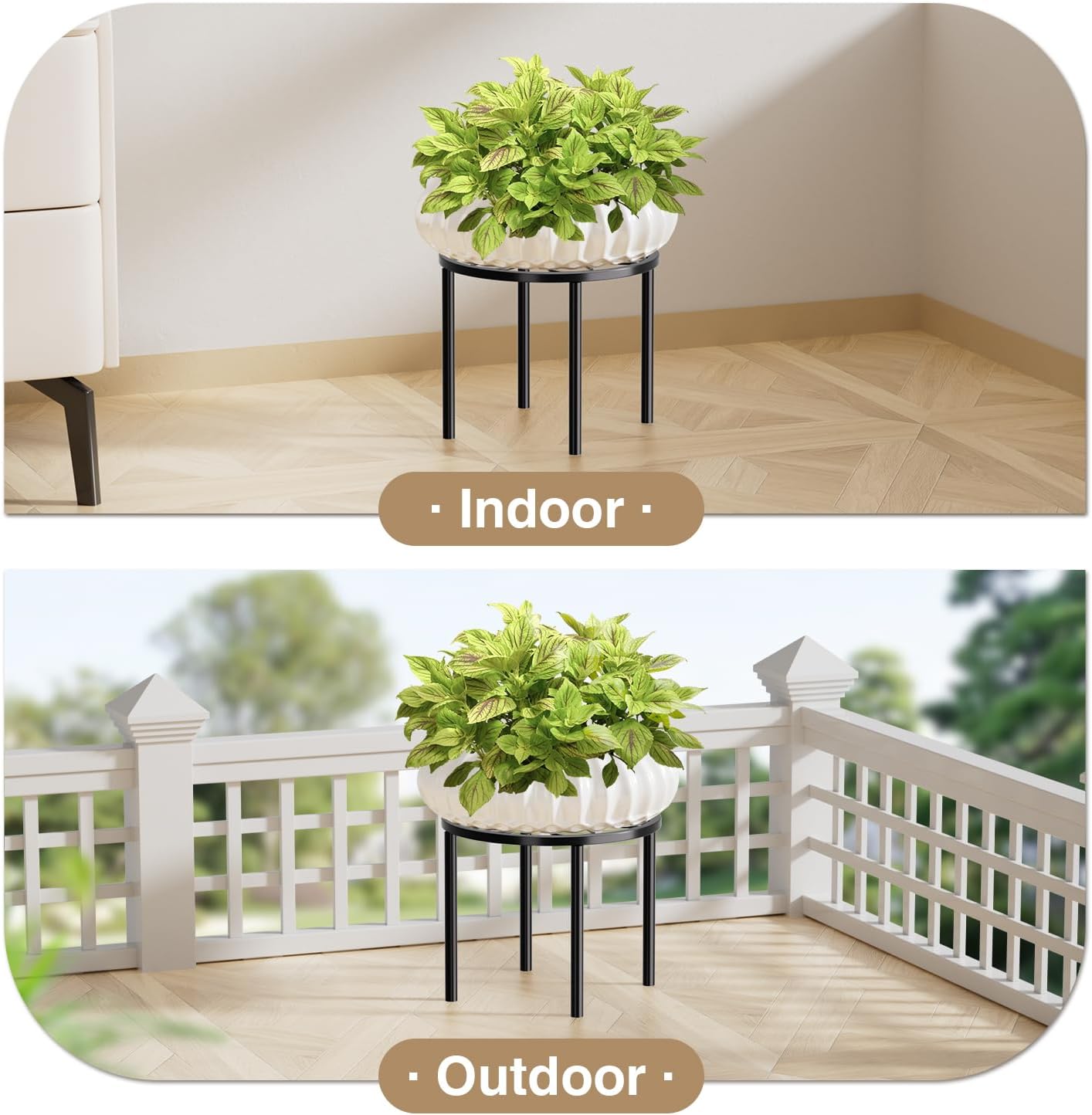 Thumbnail 5 de Josmimic 2 Pack Metal Plant Stand 20 cm plant holder