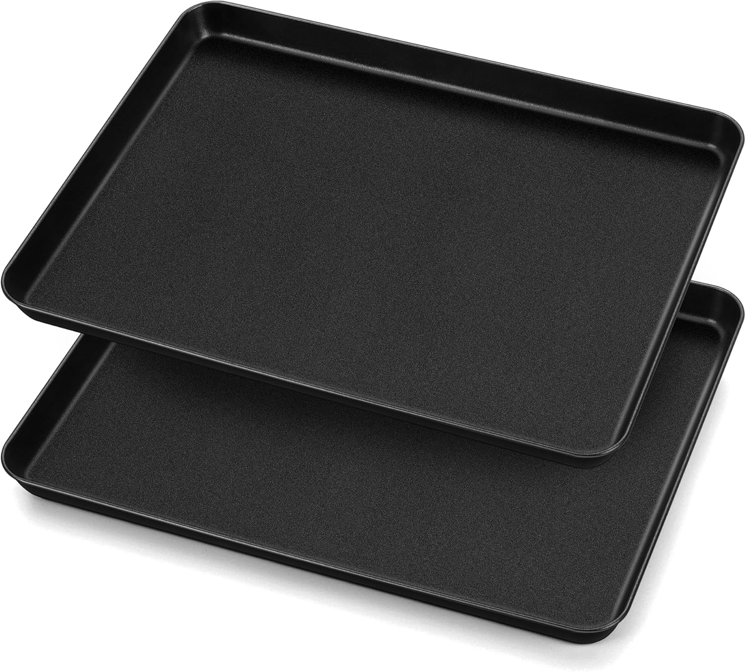 Detalle de HaWare Backblech 2er Set Groß – Antihaft Ofenbleche 40,5 × 30,5 × 2,5 cm, rostfrei & leicht zu reinigen
