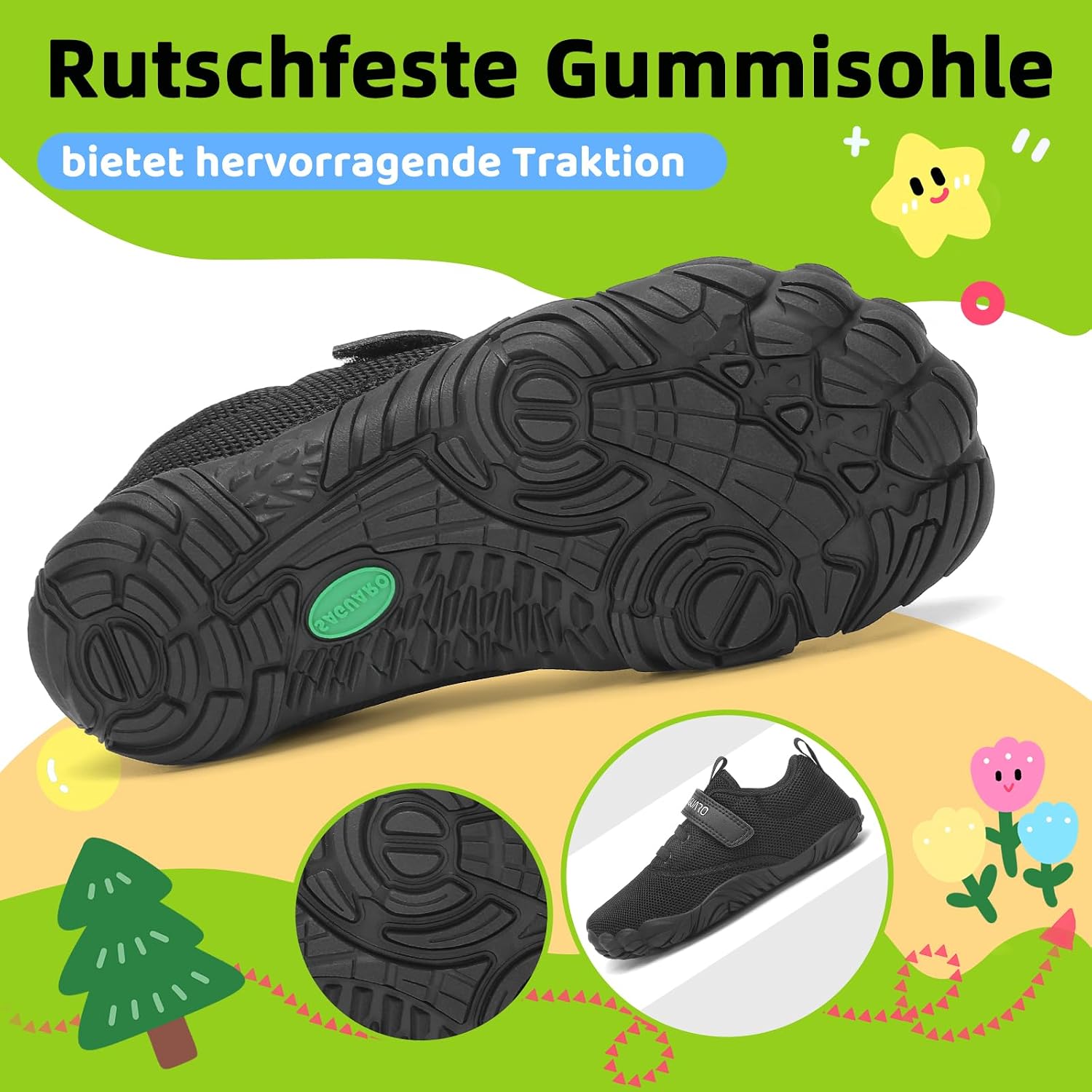Thumbnail 4 de SAGUARO Kinder Barfußschuhe Leicht, rutschfest & flexibel – Gr. 24–36