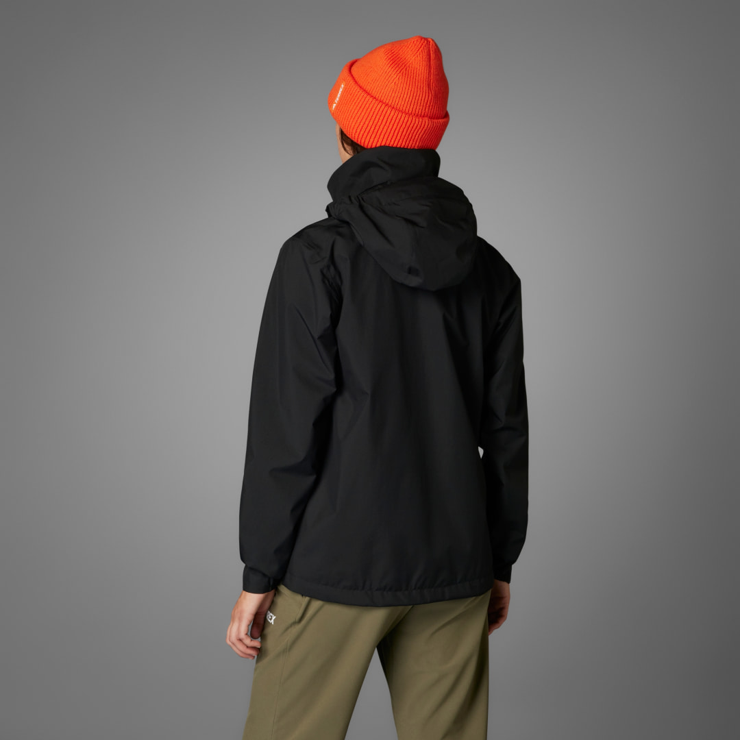 Detalle de Chubasquero Multi Essentials 2L de Adidas — Negro, para uso diario