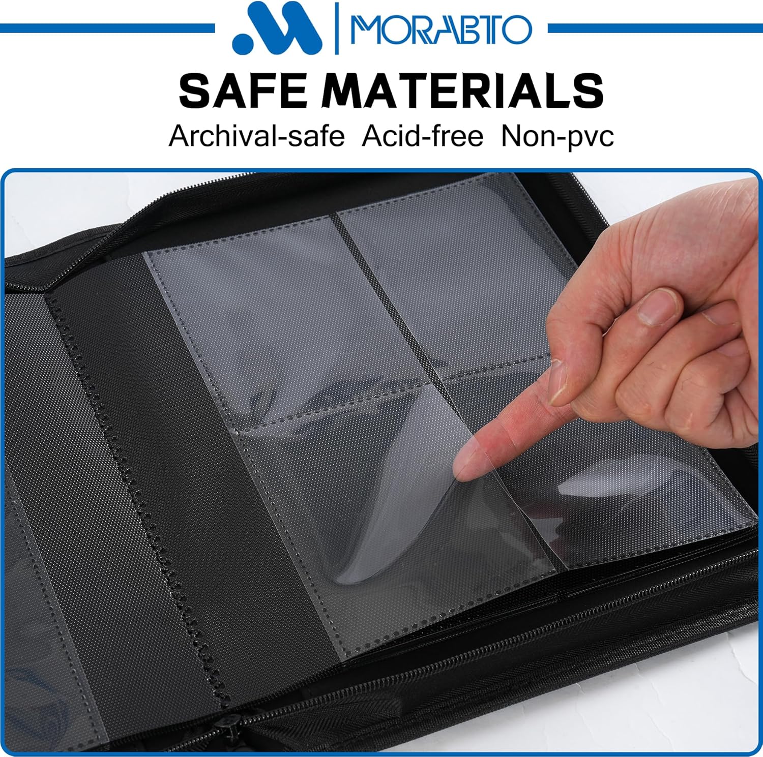Detalle 1 de MORABTO Top Loader Binder, 128-Card Capacity