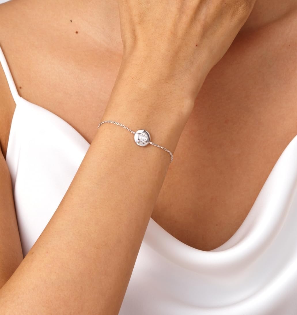 Detalle 2 de Lyniuoy bracelet chaînette cristal 18 carats