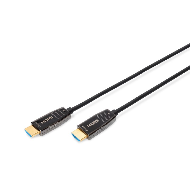 Detalle de Digitus Cable de Fibra Óptica HDMI UHD 8K Macho/Macho 30m Negro
