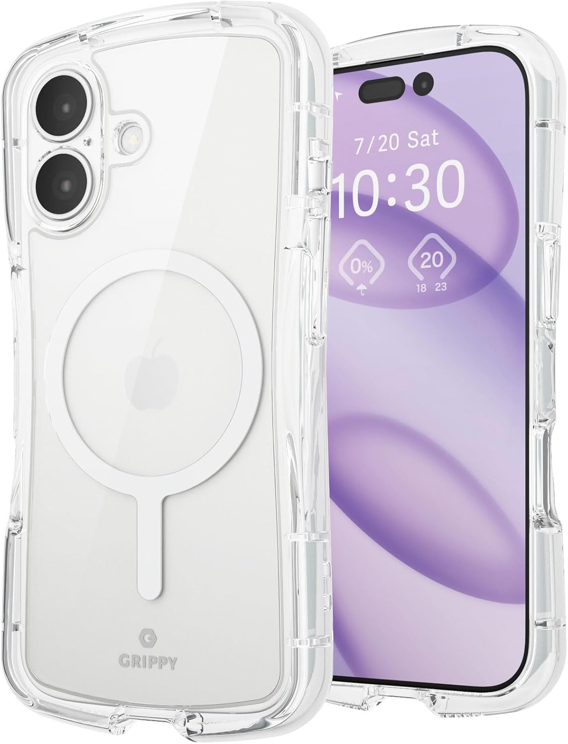 Detalle de エレコム PMWA25AGRAKM2CR iPhone 17用ハイブリッドケース MAGKEEP対応・エアークッション・クリア