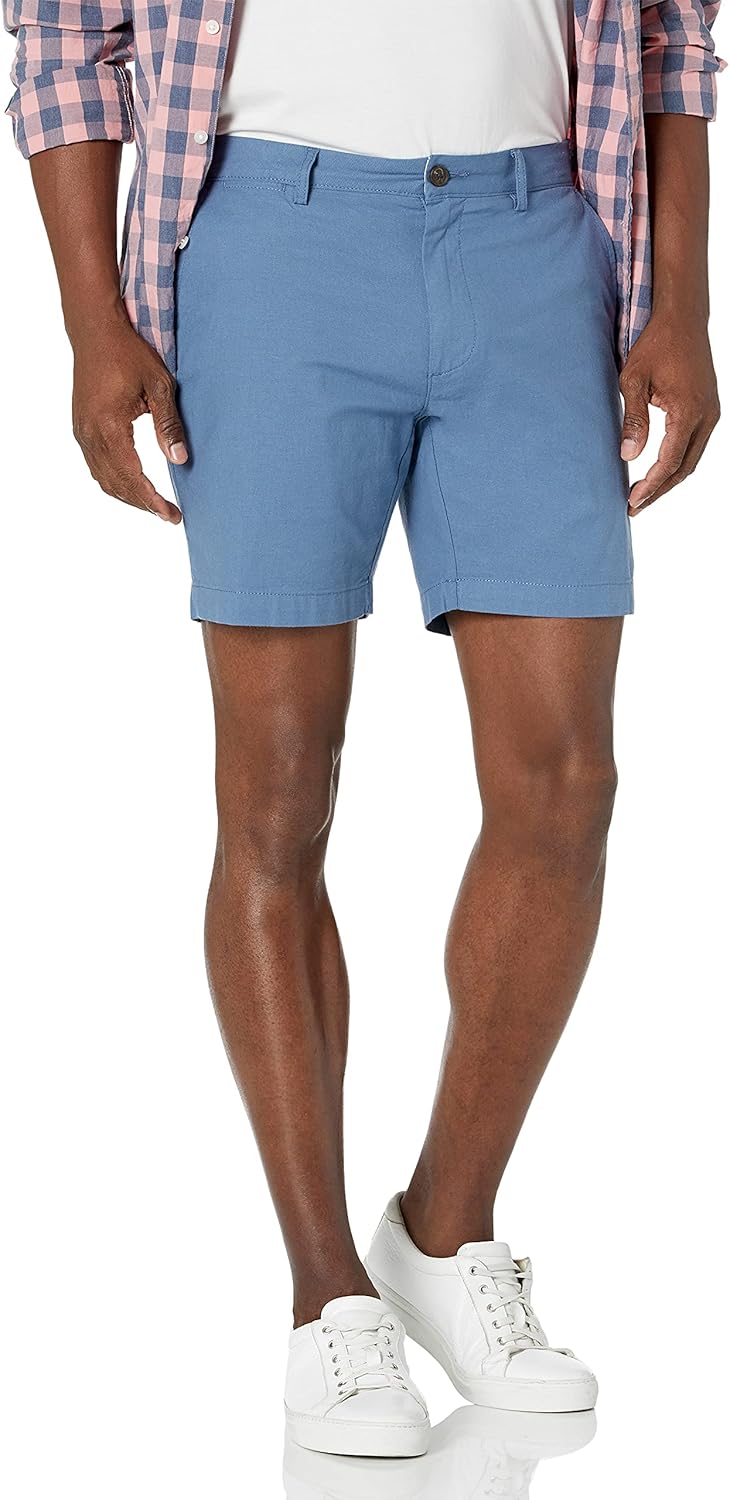 Thumbnail 6 de Amazon Essentials Herren Slim-Fit Oxford-Stretchshorts mit 18 cm Innenbeinlänge