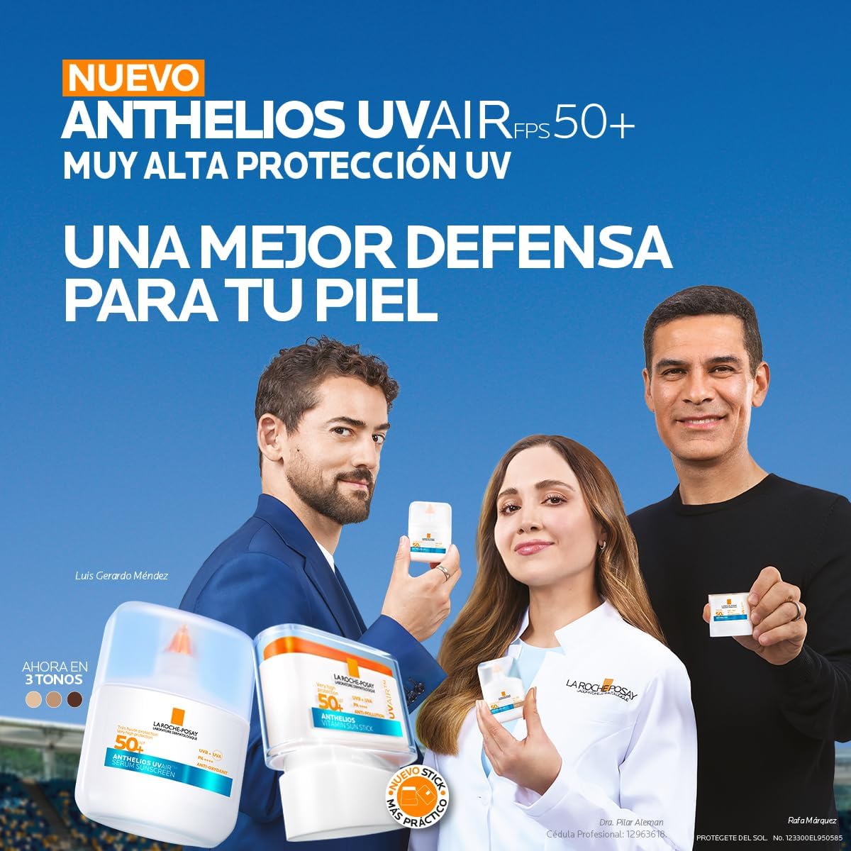 Detalle de La Roche Posay Anthelios UVAIR Serum Sunscreen SPF50+ Medium