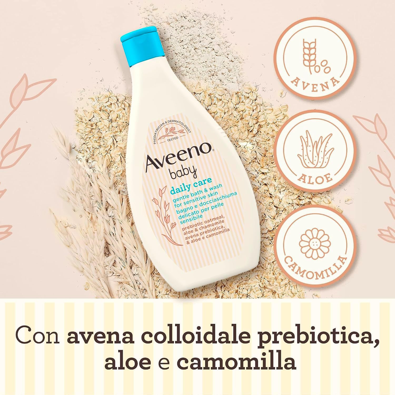 Detalle de Aveeno Baby Daily Care Bagnoschiuma 400 ml