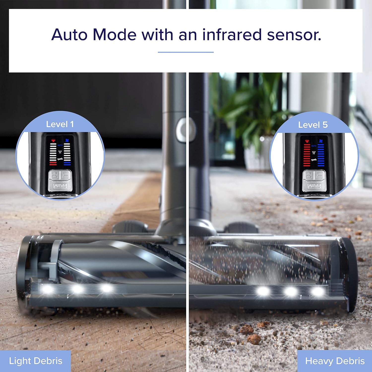 Detalle de LEVOIT Cordless Vacuum Cleaner with Dual Brush and 80-Min Battery