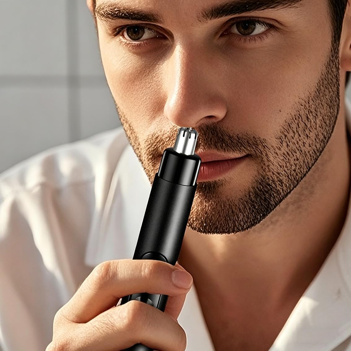 Thumbnail 6 de Rechargeable Nose Hair Trimmer with LCD Display and 360° Rotating Blades