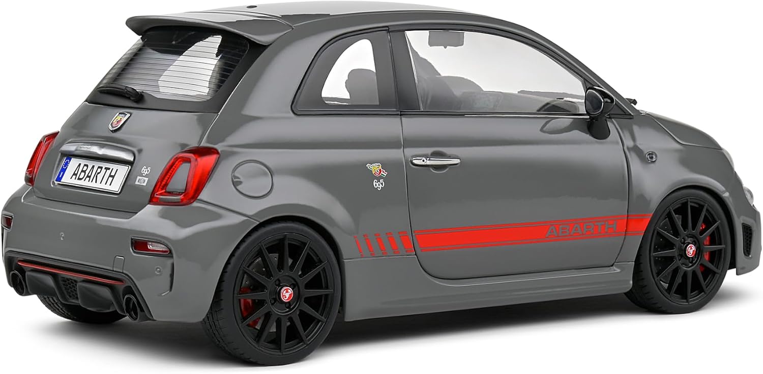 Detalle 1 de Solido 1:18 Fiat 695 Abarth XSR Edition Yamaha Record Grey 2022 – metalowy model